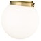 Z-Lite Calhoun Flush Mount, 1-Light, 9 In.W x 10.5 In.H, Heritage Brass/White Opal 7505F9-HBR - alternate 4